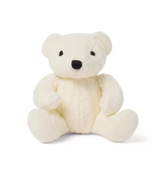 The Cable Knit Bear Plush | Janie and Jack