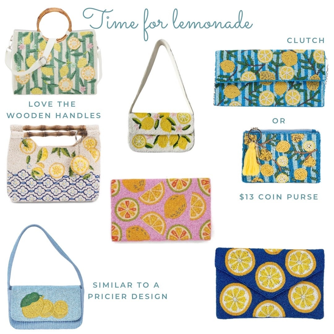 Spring - I have a lemon obsession :)  So hard to pick a favorite ! 


#lemon #summer #handbag #lemonpurse @Etsy @Marshalls @Target #amazon @DSW #springpurse #summerpurse 

#LTKOver40 #LTKSeasonal #LTKU