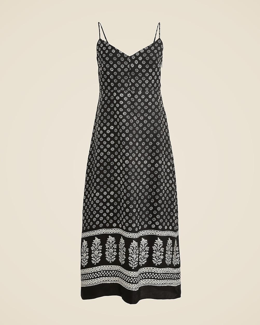 Slip dress in block print | J. Crew US