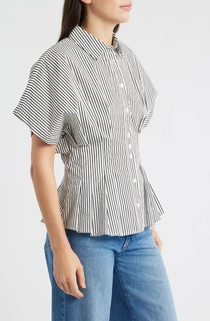 Pleat Waist Dolman Shirt | Nordstrom