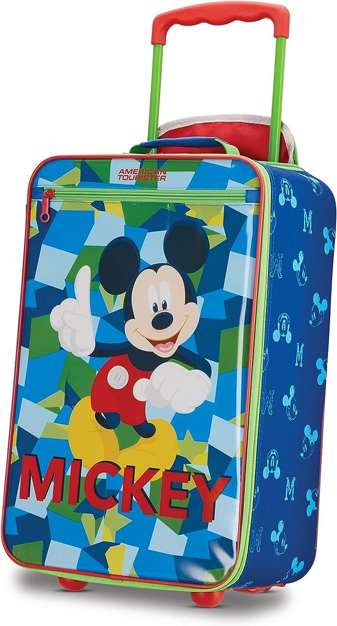 American Tourister Kids' Disney Softside Upright Luggage, Mickey Mouse 2, Carry-On 18-Inch | Amazon (US)