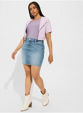 Mini Vintage Stretch Denim Skirt | Torrid (US & Canada)