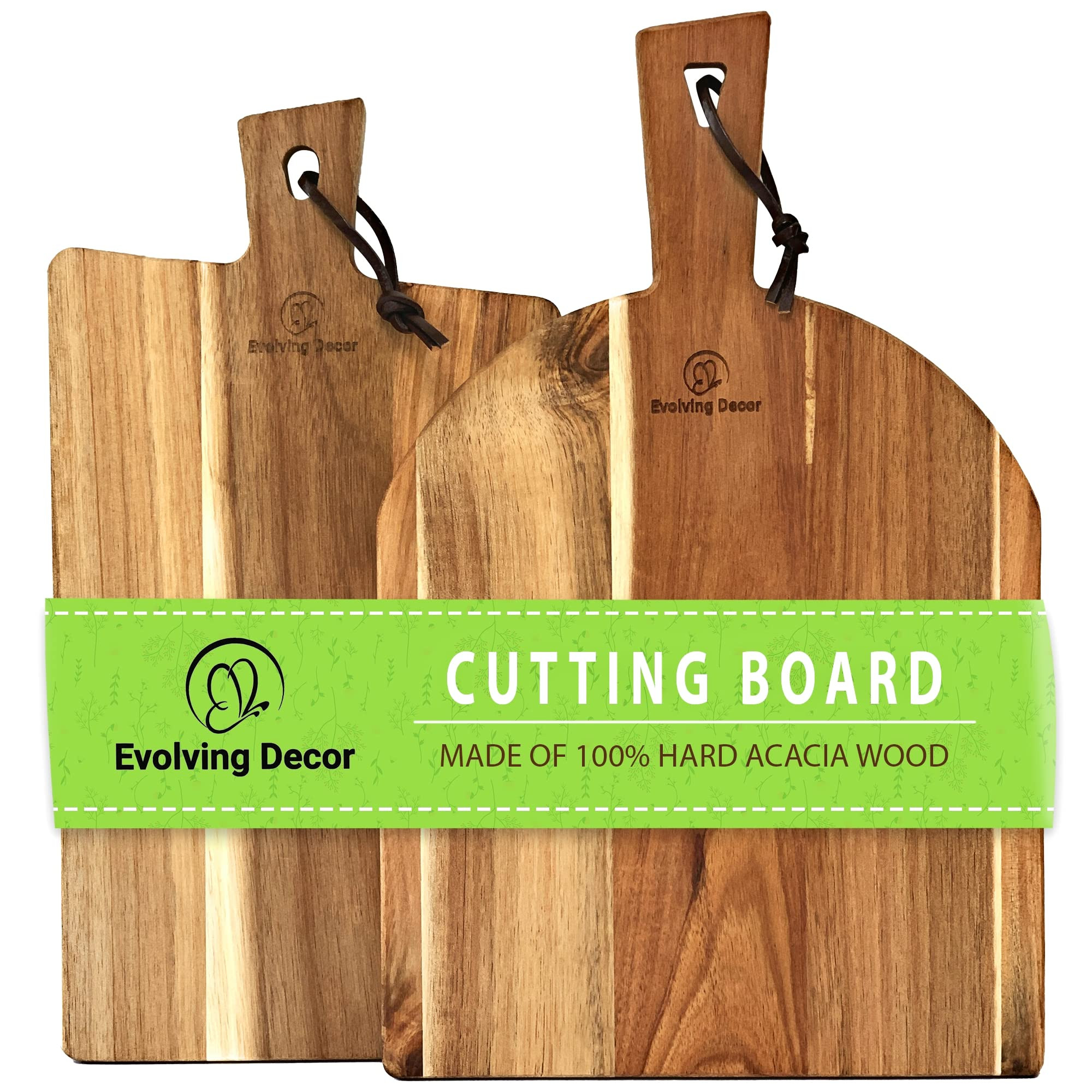 Acacia Wood Cutting Board, Wooden kitchen chopping Boards for Bread, Cheese, Fruits and Vegetable... | Amazon (US)