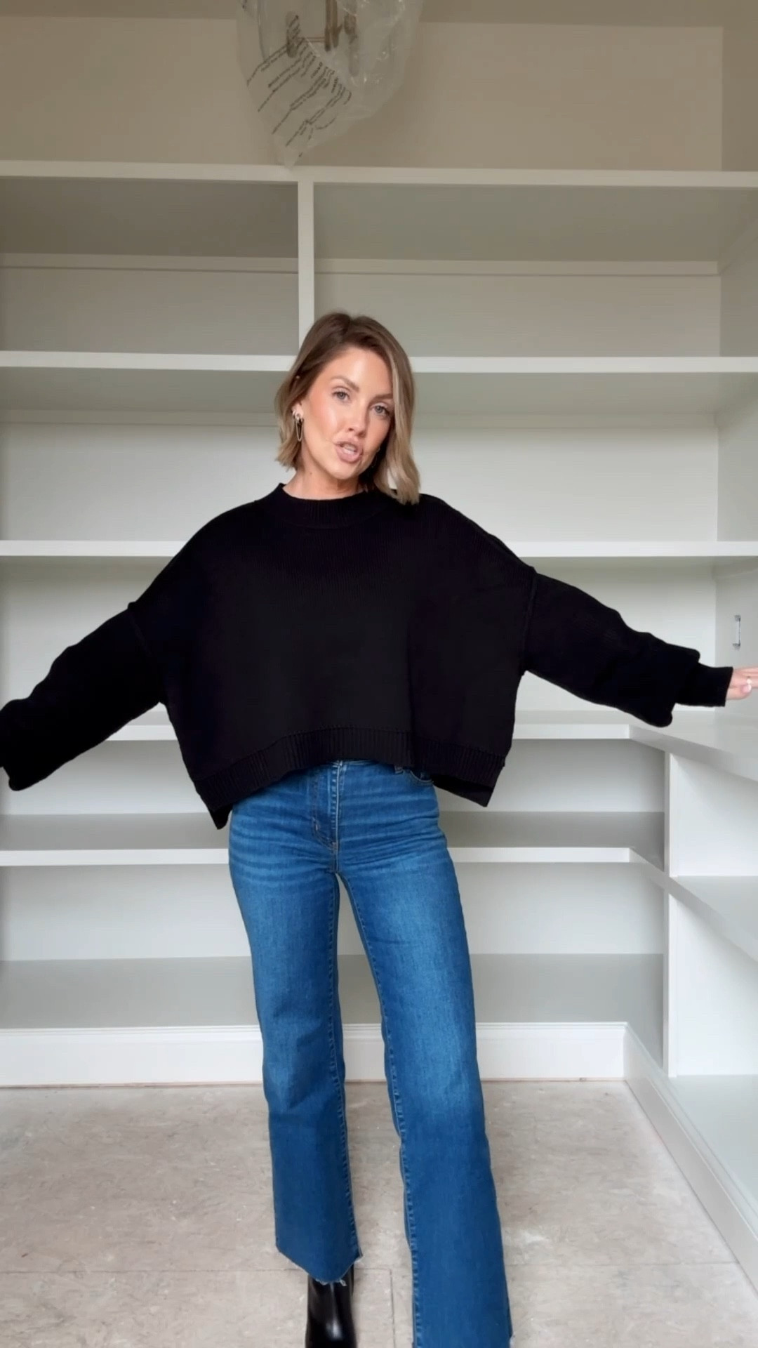 Amazon has an exact replica of my favorite cropped FP sweater that’s been sold out for years 🙌🏼 Wearing the Small / 24 jeans 

#LTKPetite #LTKOver40 #LTKootd