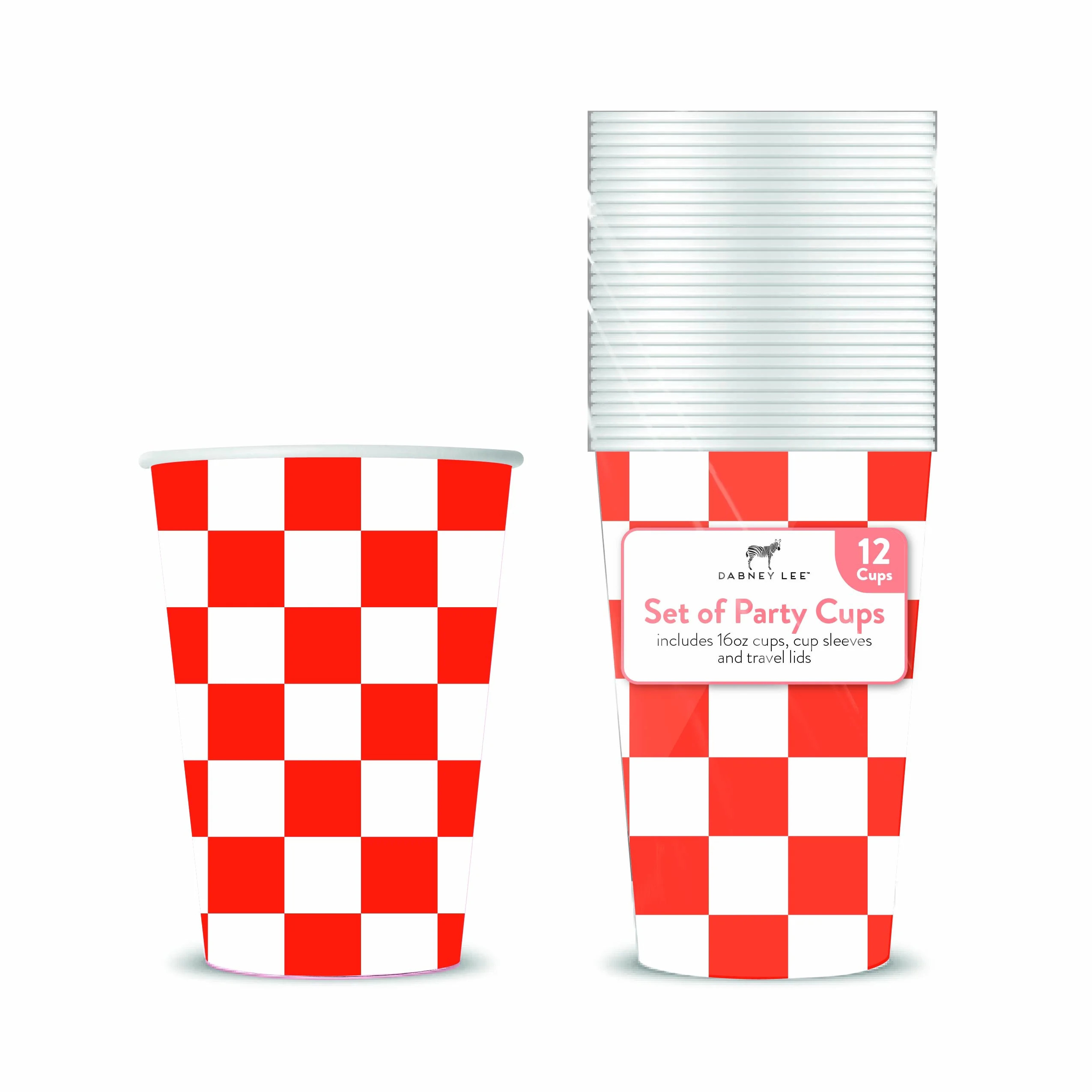 Red Checkered Disposable Cups - 16 count - 12 oz | Walmart (US)