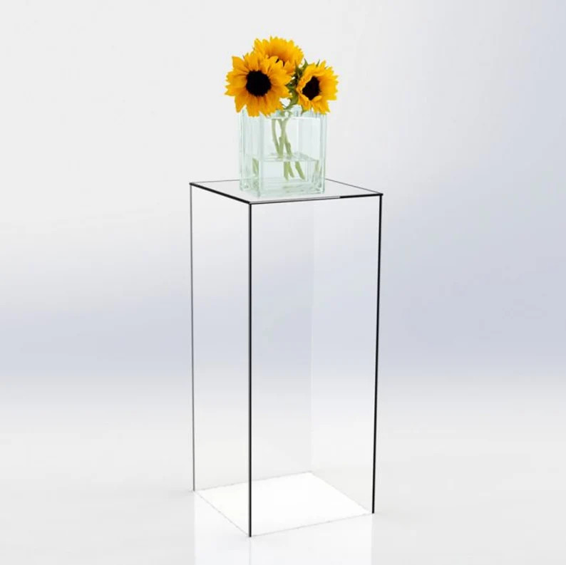 Clear Acrylic Pedestals  Plexiglass Pedestals  Plastic | Etsy | Etsy (US)