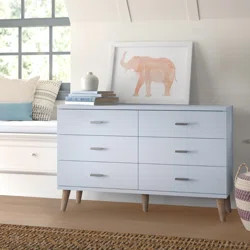 Wallingford 6 Drawer Double Dresser | Wayfair North America