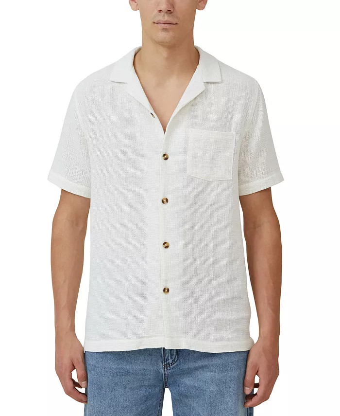 COTTON ON Men's Palma Short Sleeve Shirt - Macy's | Macys (US)