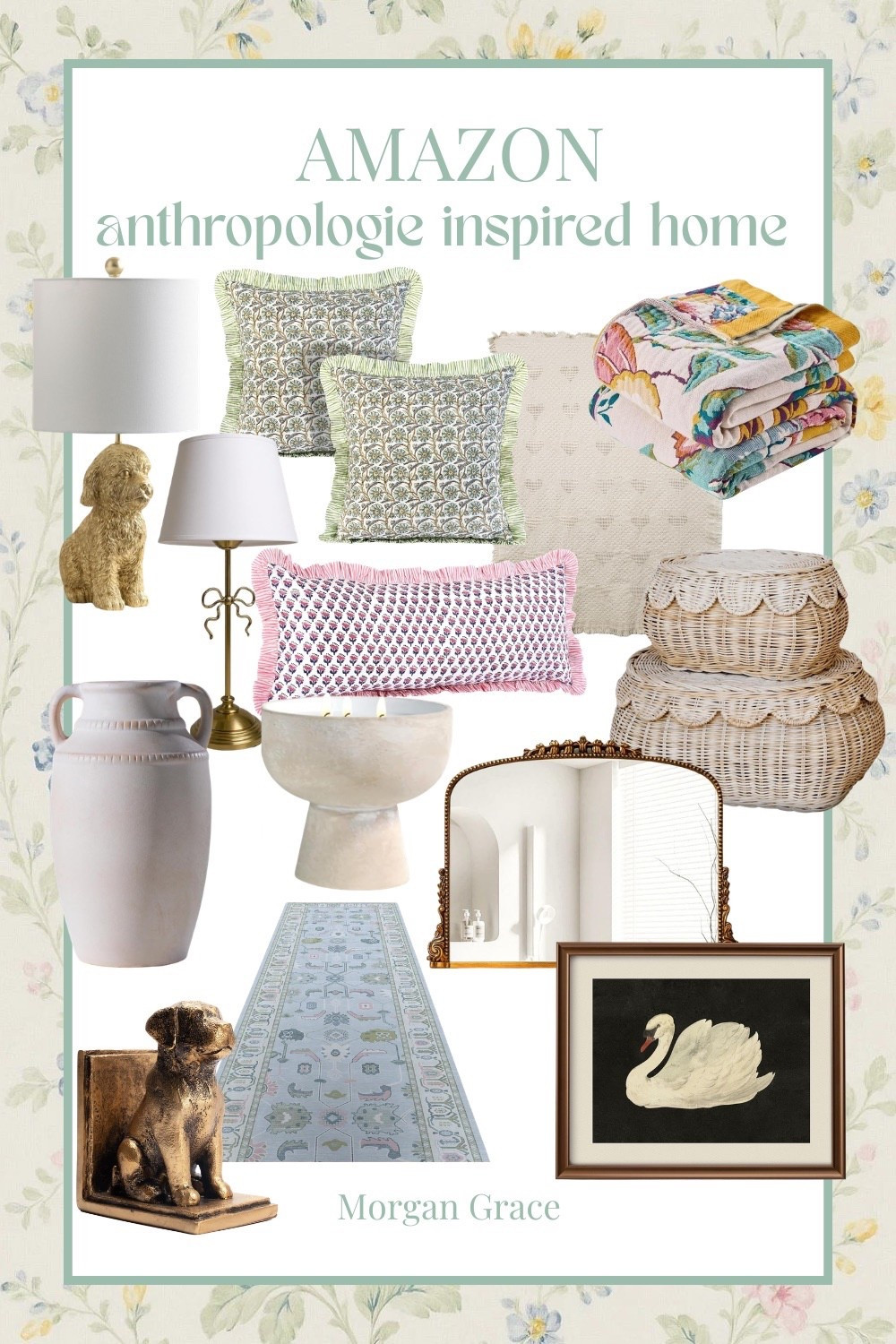 Amazon Anthropologie Inspired Home

Anthropologie home dupe, Amazon Anthropologie inspired, Amazon Anthropologie dupe, Anthropologie home lookalike, Anthropologie on Amazon, designer home lookalike, designer home dupe, Anthropologie for less, designer home for less, Amazon decor that looks expensive, expensive home for less, Amazon runner rug, Amazon swan art, Amazon art, Amazon Anthropologie mirror, Amazon gold mirror, Amazon ruffle pillows, Amazon neutral home decor, Amazon beige home decor, Amazon antique home decor, Amazon scalloped home decor, Anthropologie style home decor, Anthropologie inspired decor Amazon, vintage inspired home decor, antique style home decor, french country home decor, parisian style decor, romantic home decor, feminine home decor, soft girl home decor, cottagecore home decor, grandmillennial decor, shabby chic home decor, elegant neutral home decor, warm neutral home decor, neutral aesthetic home, beige aesthetic home decor, luxury home decor for less, high end home decor dupe, affordable luxury home decor, designer inspired home Amazon, Amazon luxury home finds, Amazon home must haves, Amazon home finds aesthetic, viral Amazon home decor, trending Amazon home decor 2026, budget friendly home decor, affordable home styling, home decor on a budget, elevate your home for less, designer look for less home, entryway runner rug Amazon, hallway runner rug Amazon, neutral runner rug, vintage style runner rug, antique look rug Amazon, gold ornate mirror Amazon, vintage gold mirror dupe, Anthropologie mirror dupe Amazon, wall art set Amazon, vintage wall art Amazon, swan wall art decor, ornate frame wall art, gallery wall Amazon finds, ruffle throw pillows Amazon, scalloped edge pillows, textured throw pillows neutral, cozy neutral home decor, layered home decor look, collected home aesthetic, curated home style, classic timeless home decor, minimal traditional home, transitional home decor style, everyday home styling ideas, Morgan Grace Howe

#LTKdayinmylife #LTKSeasonal #LTKHome