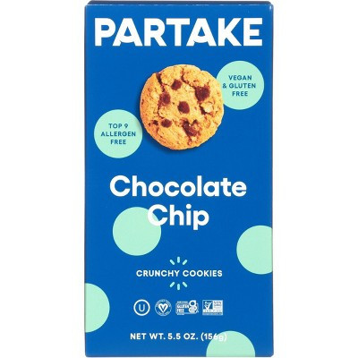 Partake Gluten Free Vegan Chocolate Chip Cookies - 5.5oz | Target
