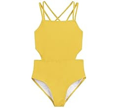 Kanu Surf Girls' Beach Sport Cut-Out 1-Piece Swimsuit | Amazon (US)
