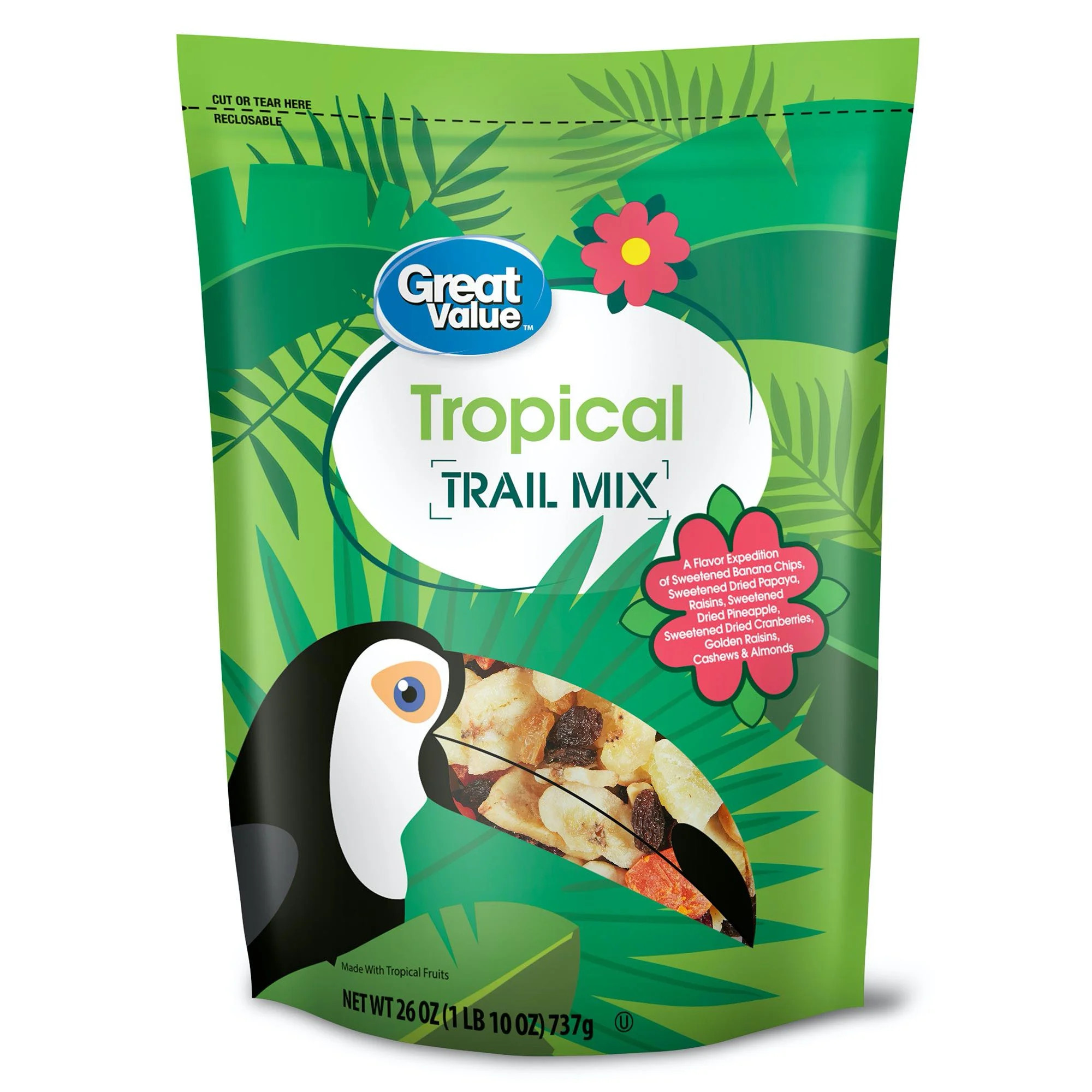 Great Value Tropical Trail Mix, 26 oz | Walmart (US)
