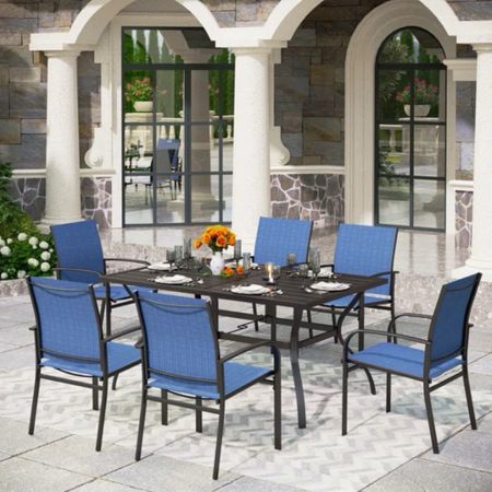 The saltwater air destroyed our patio table so we were in need of a new one - found this on #Wayfair for a great price! #outdoorfurniture #patiotable #outdoordecor 

#LTKhome
