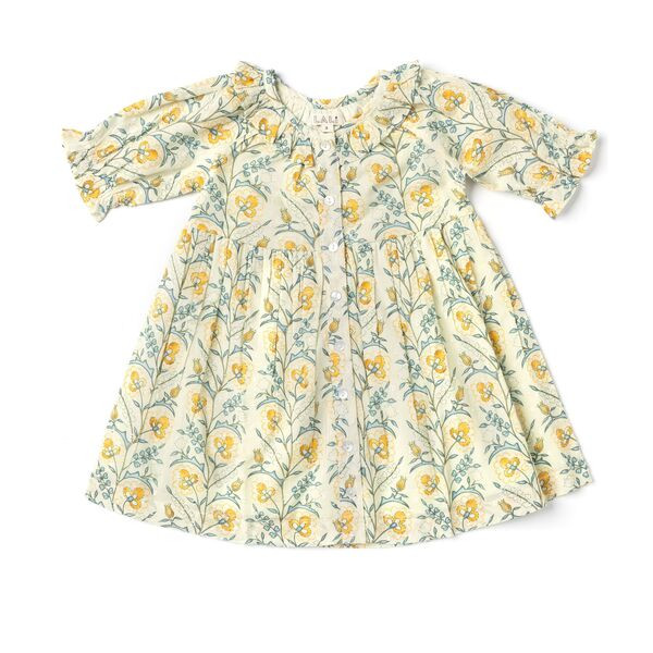 Ivy Dress, Mustard Wallpaper | Maisonette