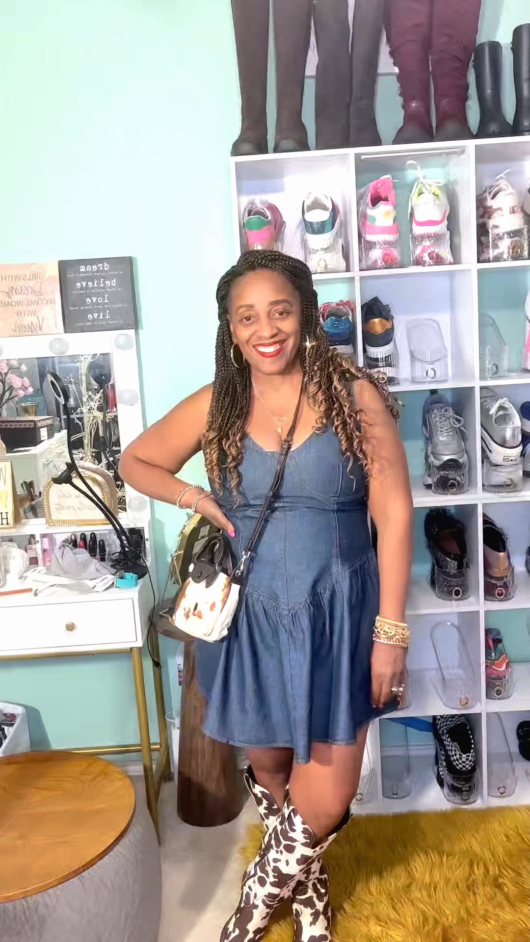Hey Friends, as you know that I haven’t posted an OOTD is awhile, well I haven’t put clothes on. But, today I did and I’m wearing some boots from @aldo and dress from @amazonfindsandfashion with a bag from @Marshalls! This look flowed for Texas.

#LTKU #LTKOver40 #LTKootd