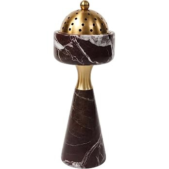 Sissi & yaya Marble Incense Burner with Brass Cover, 11 x 3.8 inches, Multi-Purpose Holder for Co... | Amazon (US)