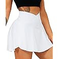 Navneet Women Pleated Tennis Skirt with Pockets Shorts Crossover High Waisted Athletic Golf Skort... | Amazon (US)