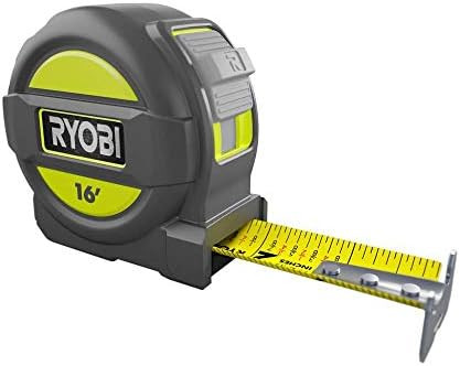 RYOBI RTM16 16 ft. Tape Measure with Overmold and Wireform Belt Clip | Amazon (US)