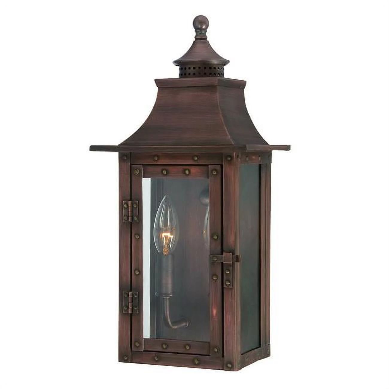 HomeRoots 398416 16.5 x 8 x 5.75 in. St. Charles 2-Light a Copper Patina Wall Light | Walmart (US)