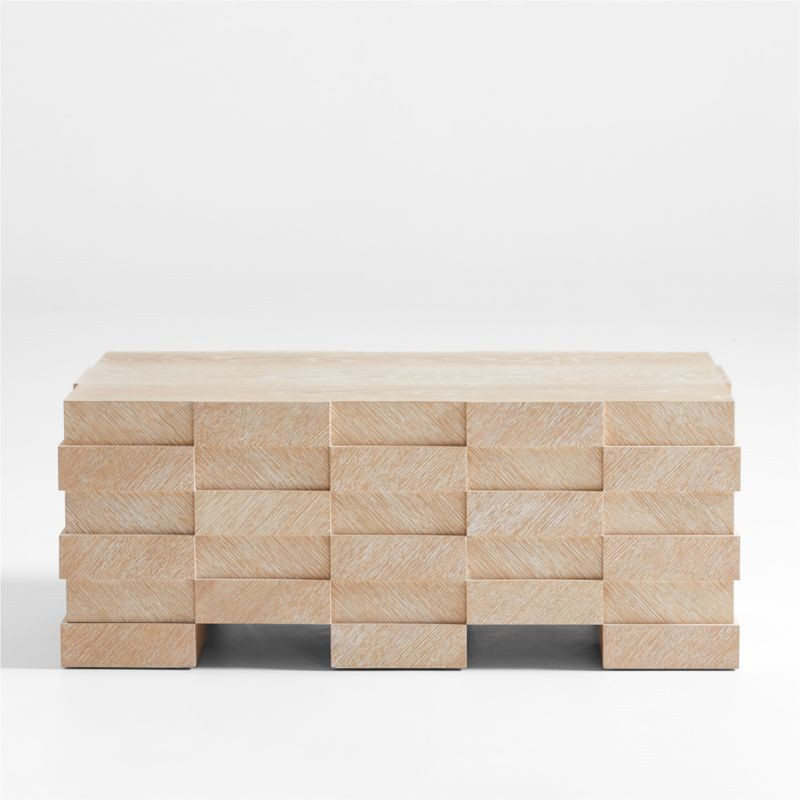 Flitch Rectangular Wood Coffee Table + Reviews | Crate & Barrel | Crate & Barrel