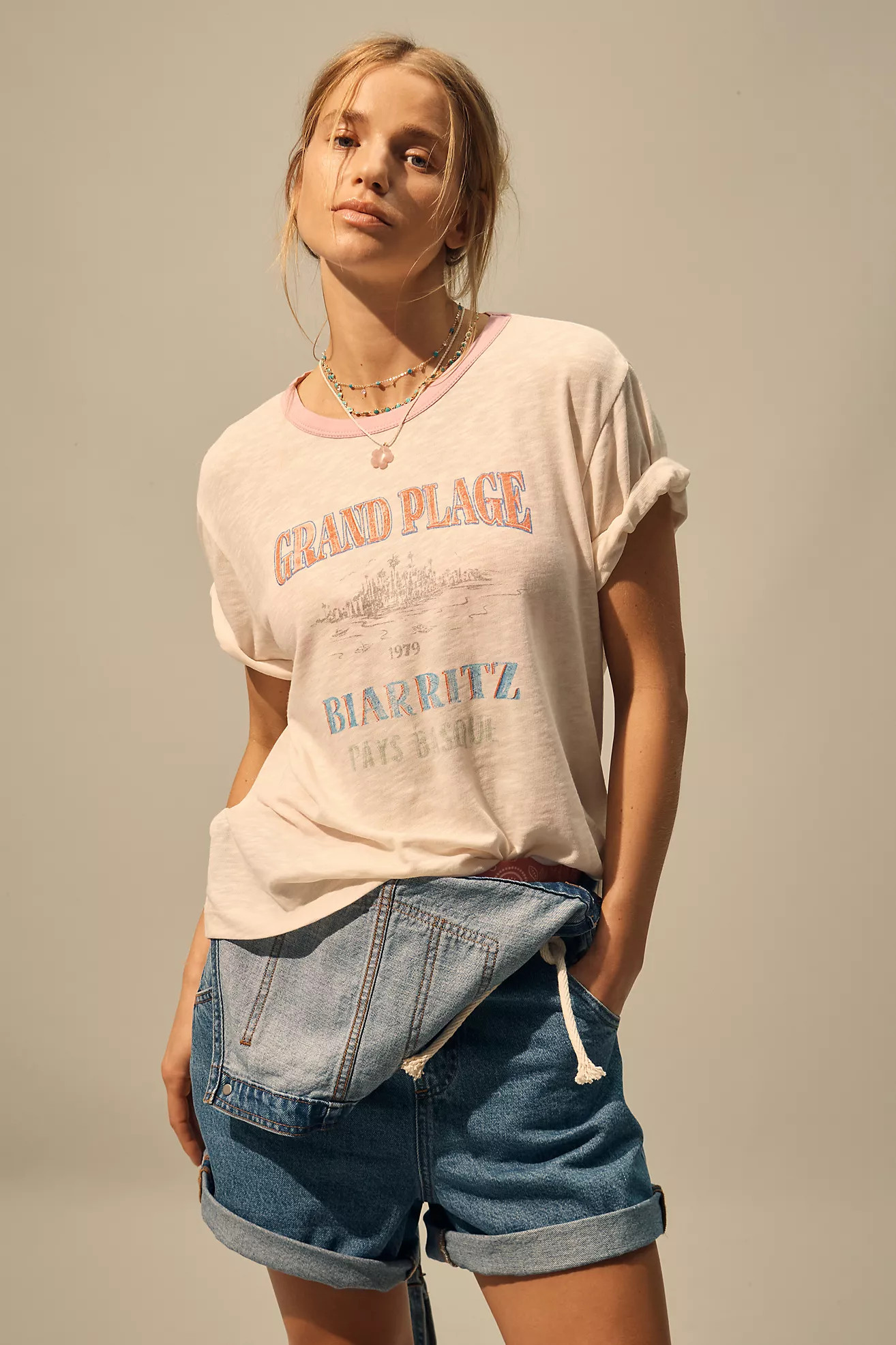 Pilcro Ringer Graphic Tee | Anthropologie (US)