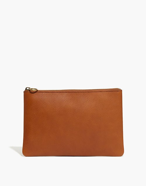 The Leather Pouch Clutch | Madewell
