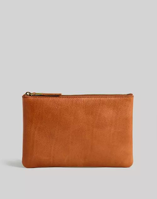 The Leather Pouch Clutch | Madewell