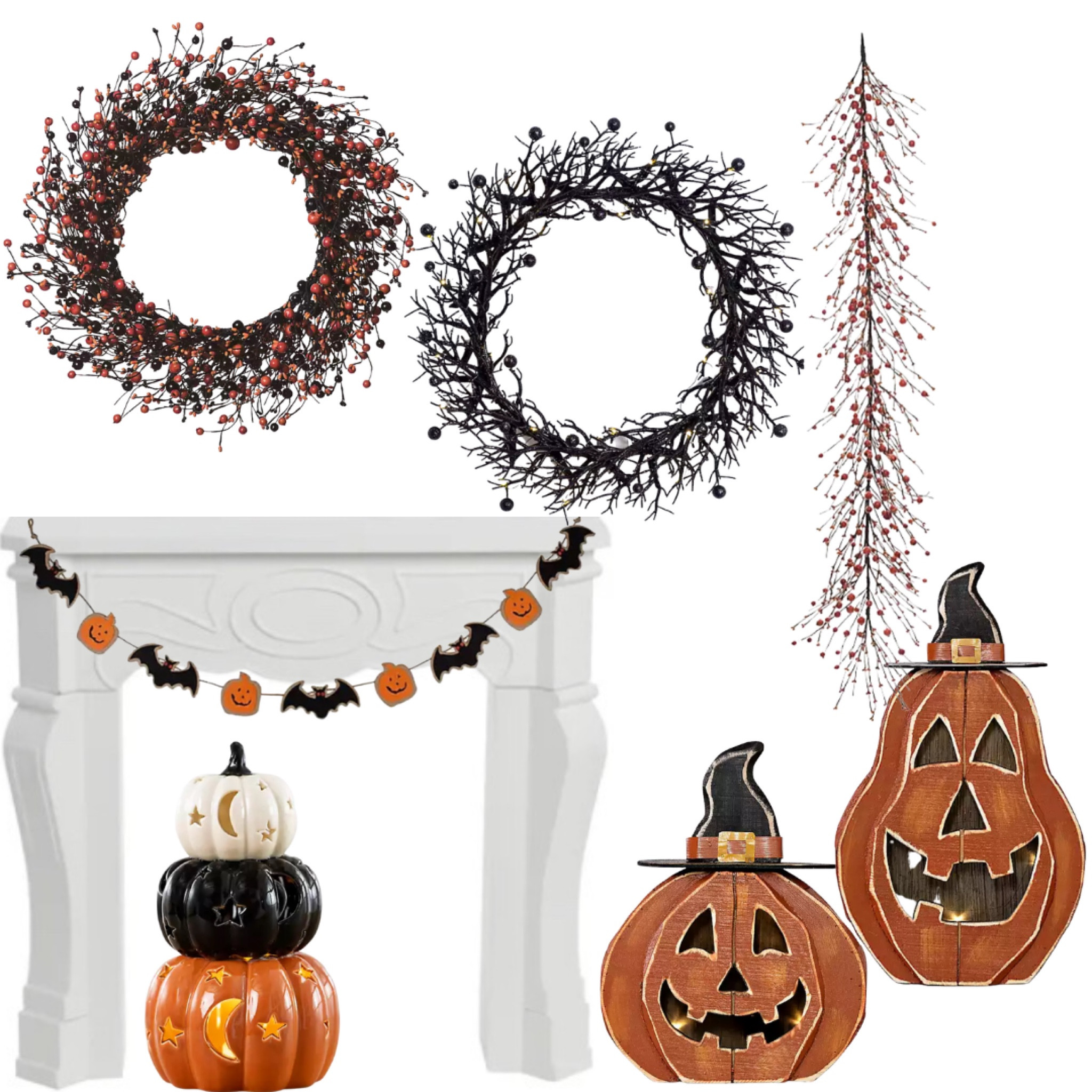 Halloween garland, wood pumpkins, wreaths, decor 
Kirklands

#LTKSeasonal #LTKhome