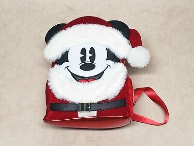Loungefly Disney Parks Santa Mickey Mouse Mini Backpack BRAND NEW FAST SHIPPING! | eBay US