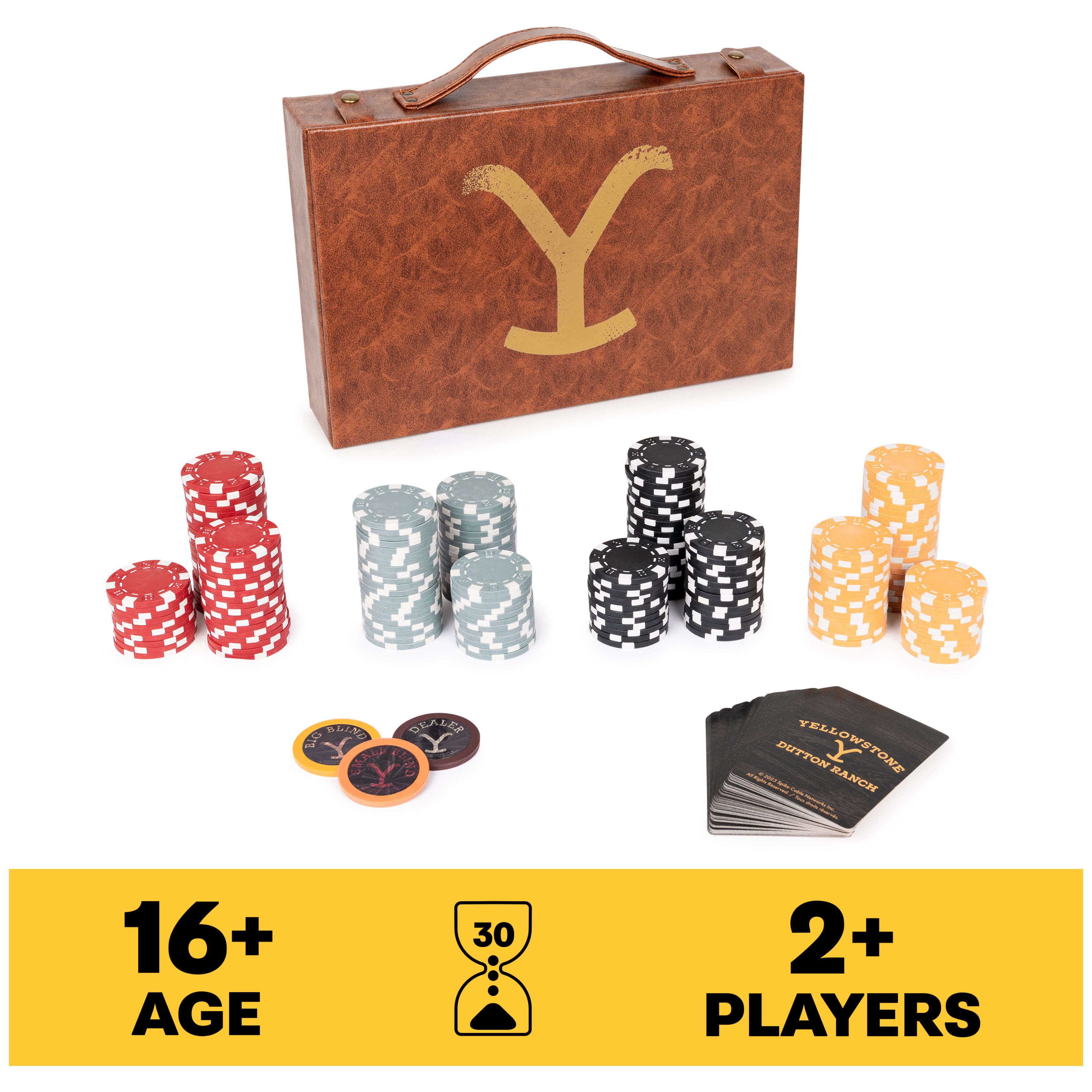 Yellowstone, 200-Piece Poker with Custom Carrying Case for Ages 16+ | Walmart (US)