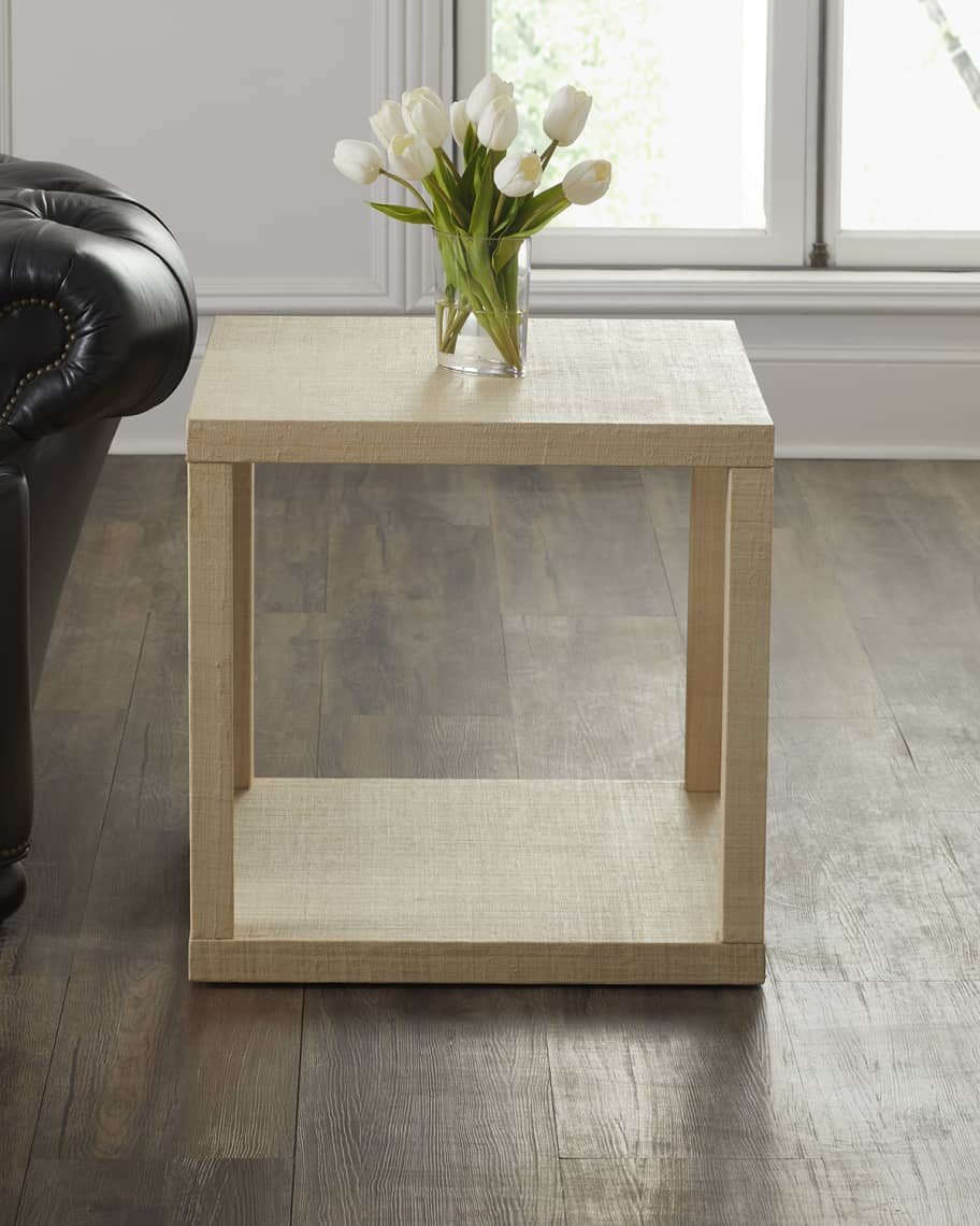 Adair Raffia Finished End Table | Horchow