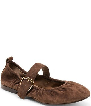 Dolce Vita Caely Ruched Suede Mary Jane Ballet Flats | Dillard's | Dillard's