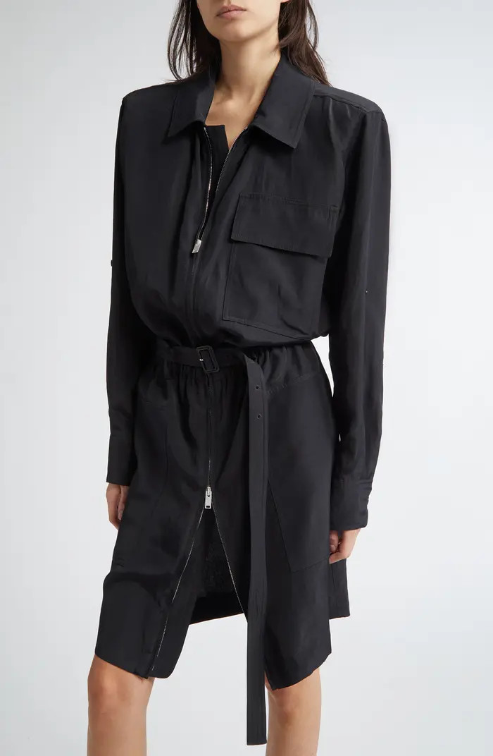 Stella McCartney Long Sleeve Belted Utility Dress | Nordstrom | Nordstrom