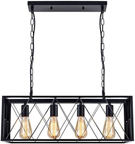 MINISHINE Modern Farmhouse Pendant Kitchen Lighting, 4-Light Kitchen Island Ceiling Light fixture... | Amazon (US)