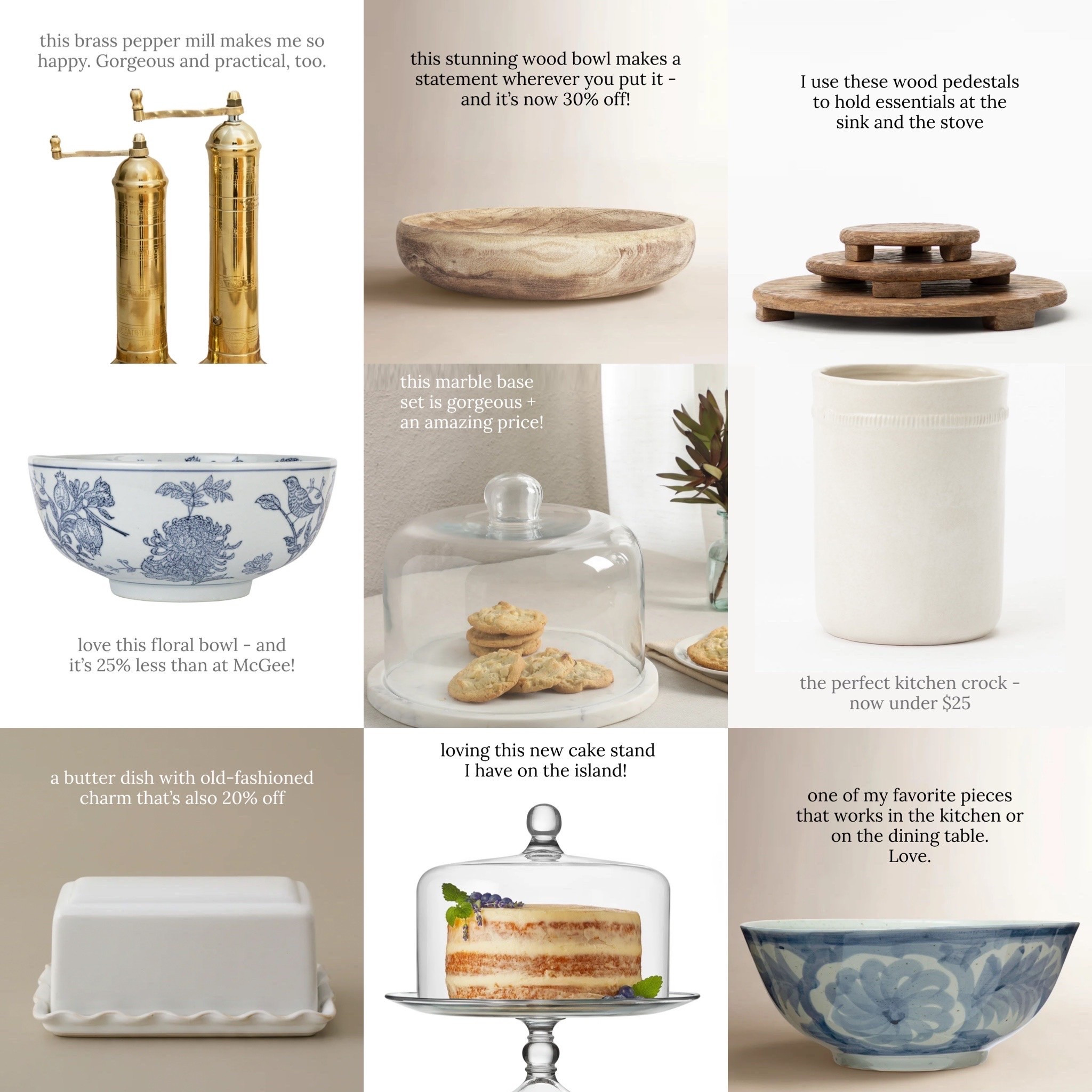 My absolute favorite kitchen essentials for a European kitchen!

Counter decor, kitchen decor, French country, fruit bowls, cake stands, crock, wood trivets

#LTKHome