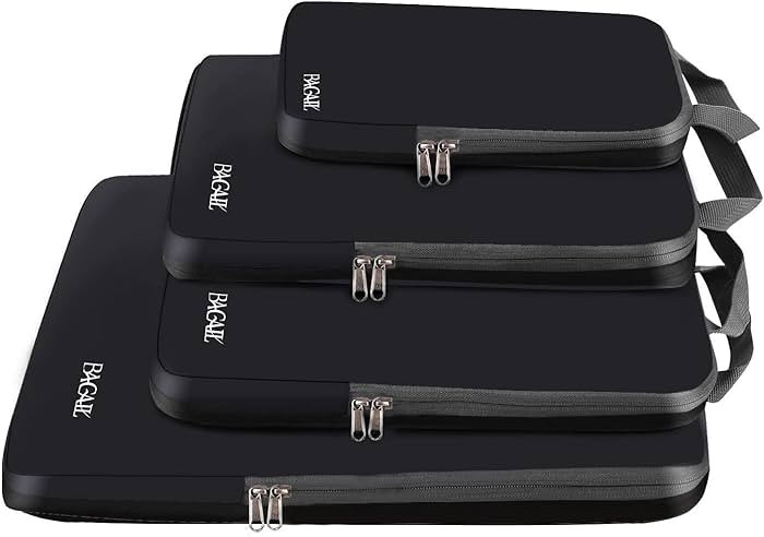 BAGAIL 4 Set/6 Set/8 Set Compression Packing Cubes Travel Accessories Expandable Packing Organize... | Amazon (US)