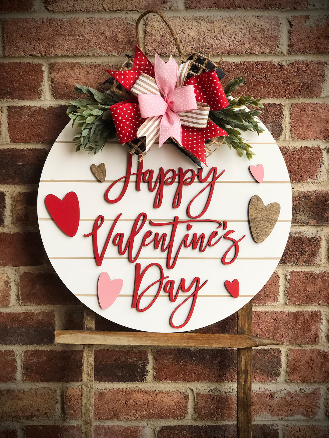 Valentines Front Door Decor, Hello Valentine, Valentines Wreath, Valentines Door Hanger, Door Wre... | Etsy (US)