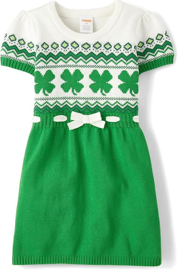 Gymboree Girls' and Toddler Short Sleeve Sweater Dress | Amazon (US)