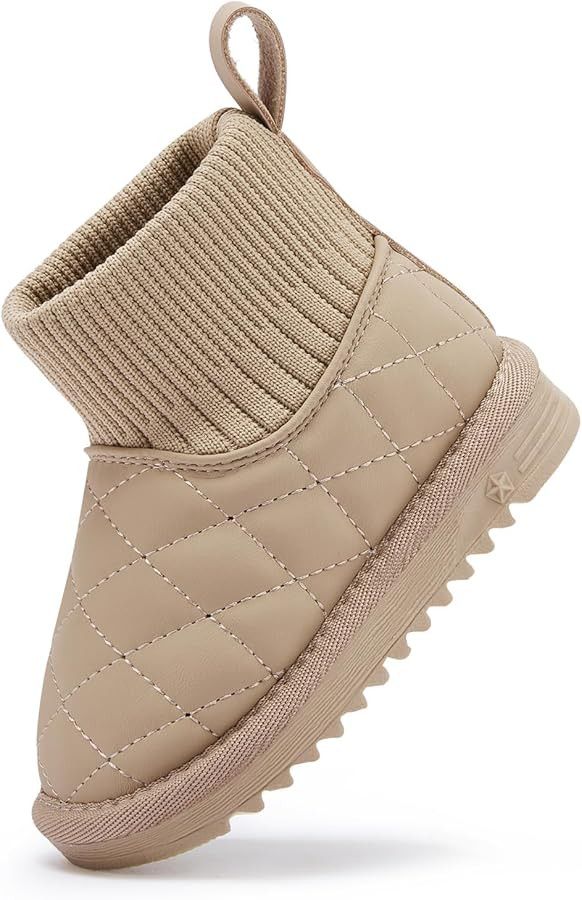 BMCiTYBM Girls Boys Snow Boots Warm Winter Fur Lined Baby Shoes (Infant/Toddler/Little Kid) | Amazon (US)