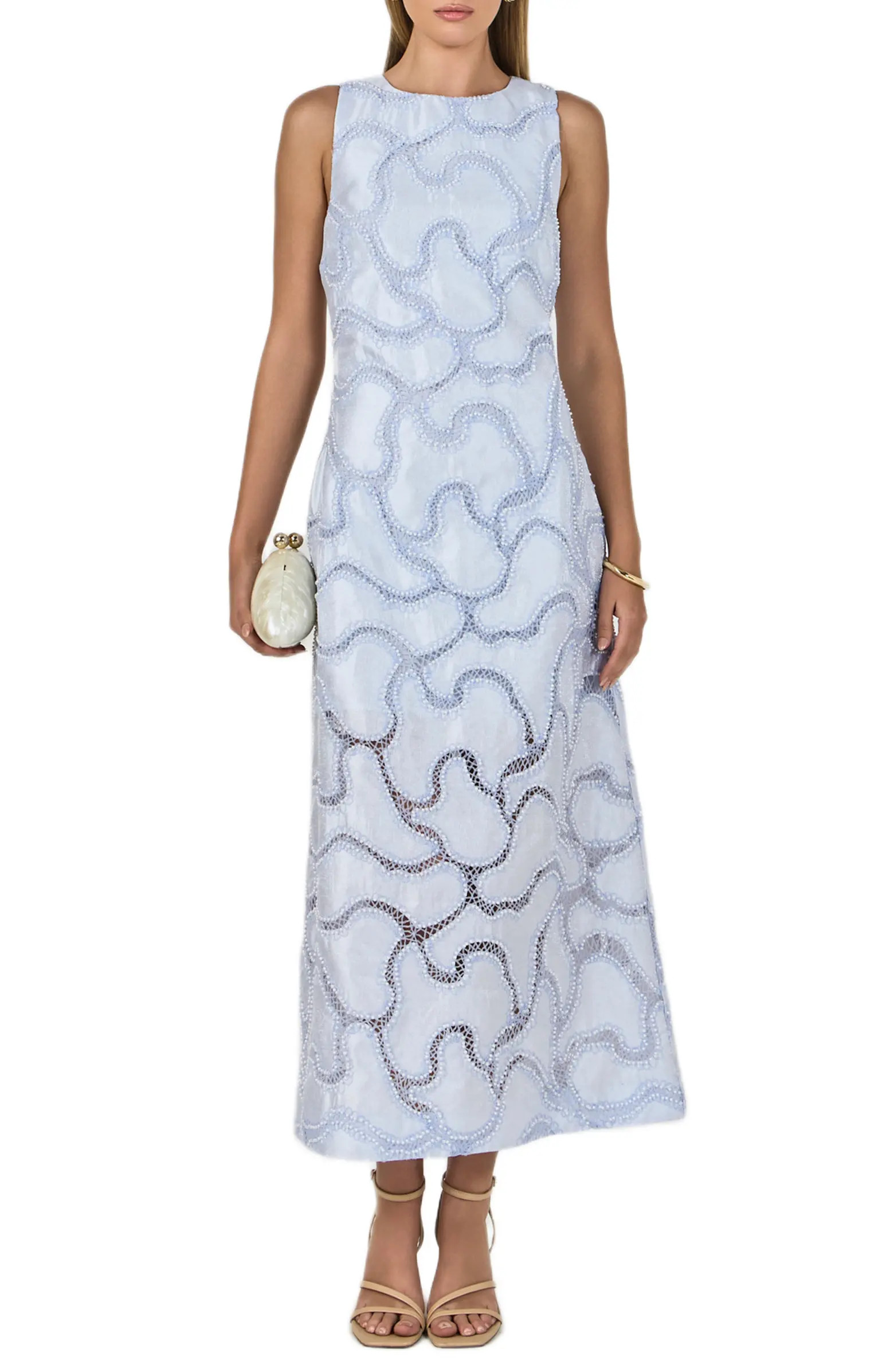 Beaded Embellishment Sleeveless Dress | Nordstrom