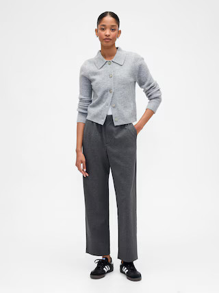 Recycled High Rise Straight-Leg Pants | Gap Factory