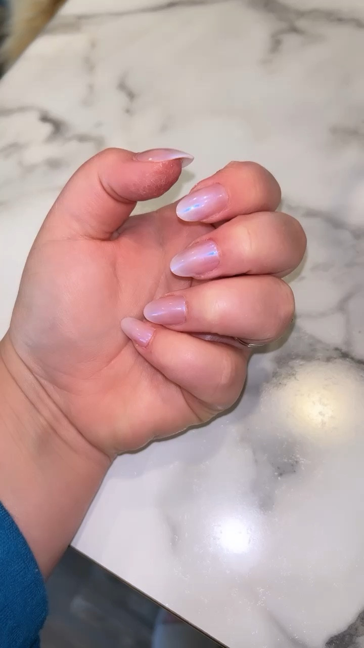 Pink goldfish press ons from Olive & June. $10 at home manicure! 

#LTKstyletip #LTKbeauty