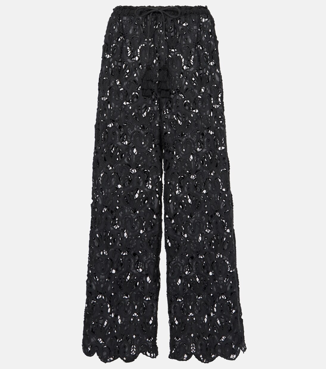 Open-knit cotton palazzo pants | Mytheresa (UK)