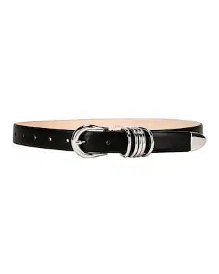 DEHANCHE Hollyhock Belt in Black & Silver | FWRD | FWRD 