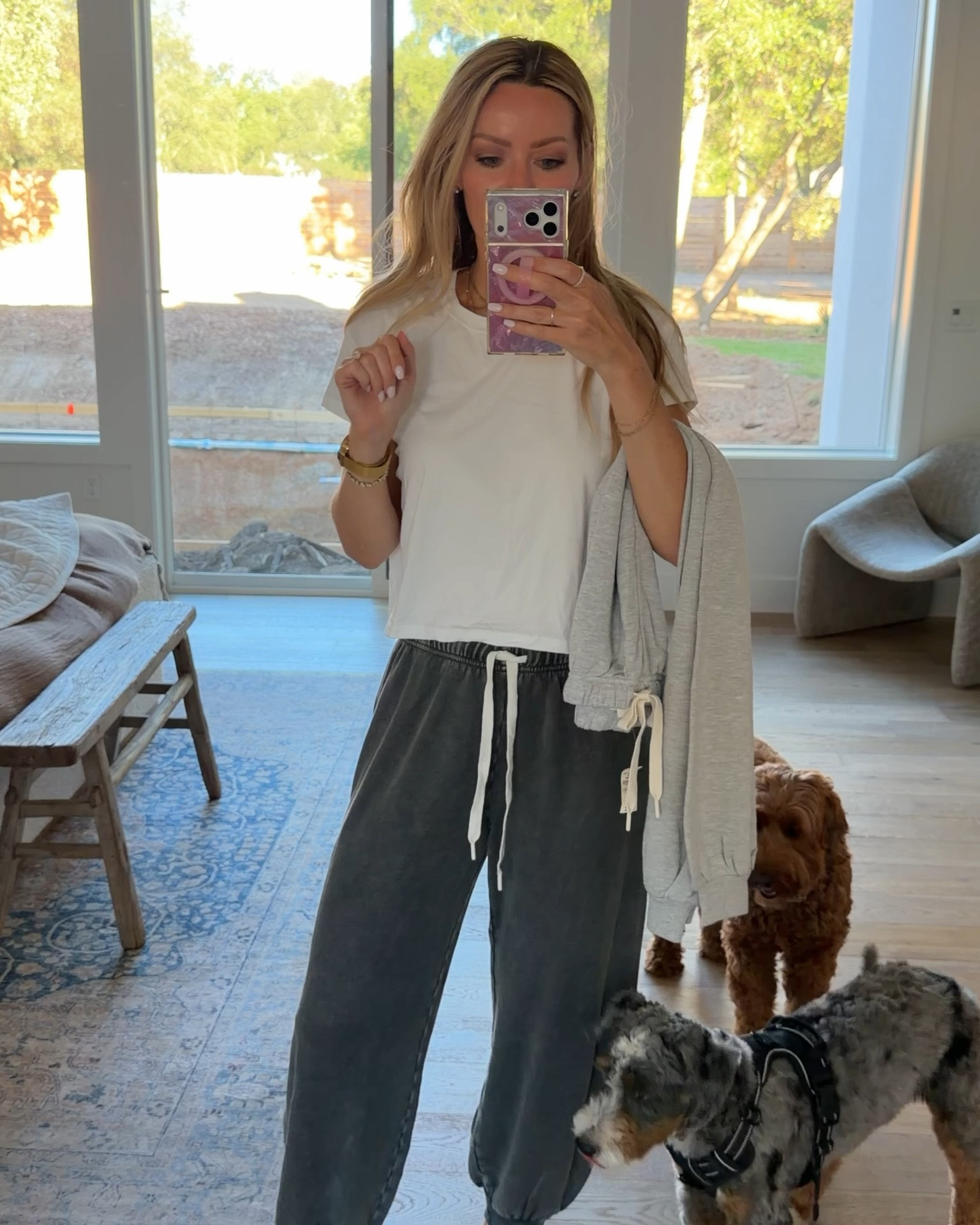 Softest jogger ever size small and 40% off wearing size small
My fave 6 pack tees on Amazon size small