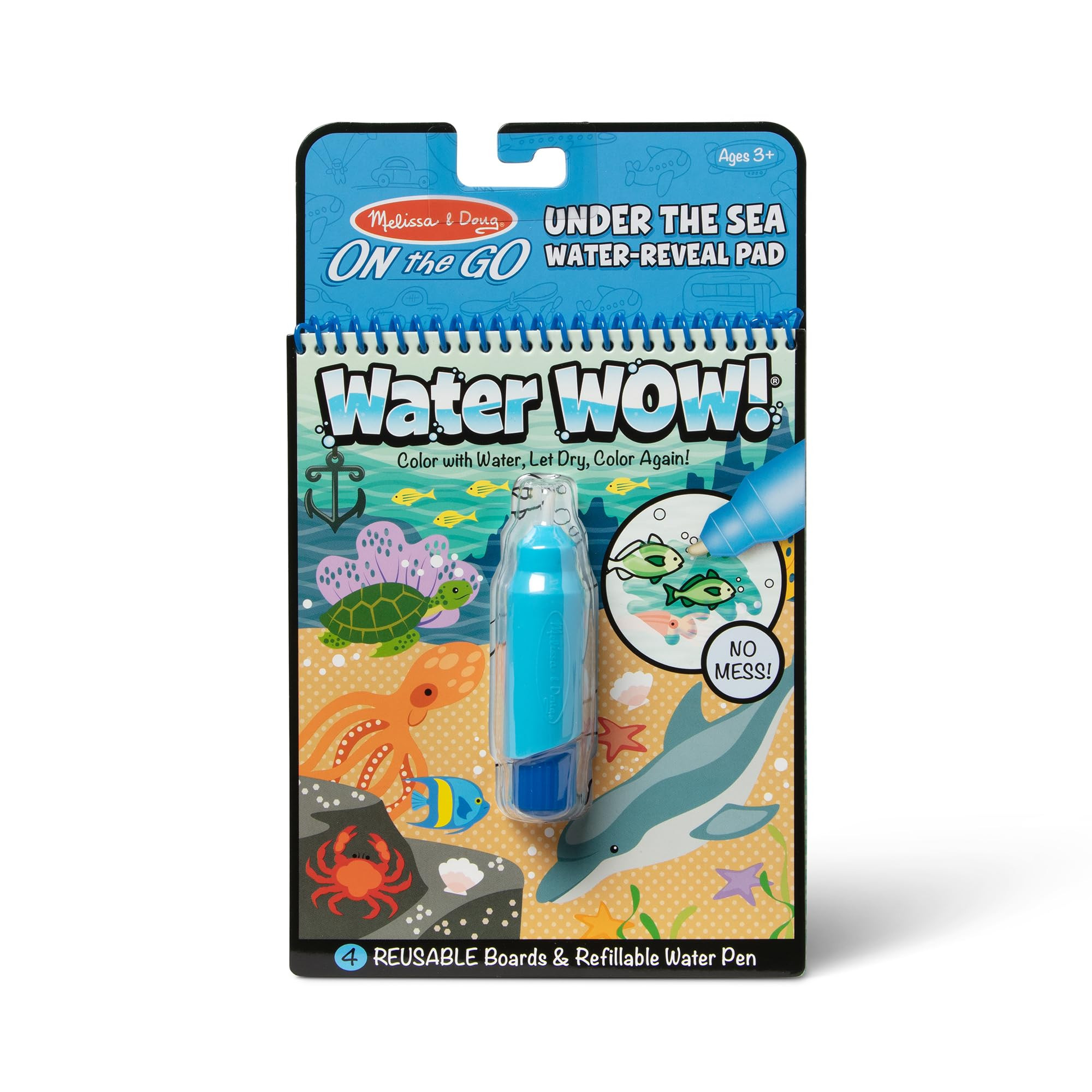 Melissa & Doug On The Go Water Wow! Mess Free Coloring Book, Reusable Water-Reveal Activity Pad, ... | Amazon (US)