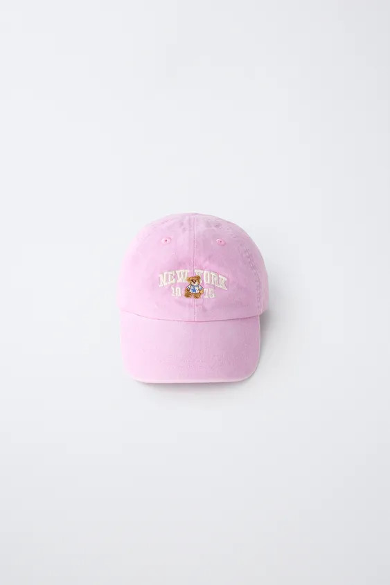 BEAR EMBROIDERY CAP | Zara US