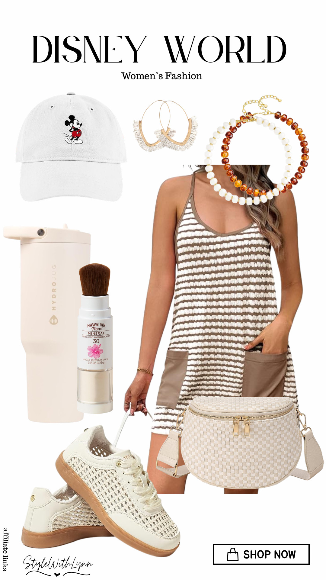 🤍 This breezy romper keeps you cool in the heat while the woven sneakers and crossbody add that elevated, comfy vibe. Finished with a classic Mickey cap and sun-ready essentials, because cute and practical is the goal for park days. ☀️🏰


disney world outfit, neutral disney outfit, disney romper outfit, summer disney outfit, disney outfit women, comfy disney outfit, casual disney style, amazon disney finds, breathable summer outfit, theme park outfit, disney park outfit, travel outfit women, neutral summer fashion, woven sneakers outfit, crossbody bag outfit, mickey hat outfit, sunscreen essentials disney, park day outfit, cute disney outfits, lightweight summer clothes 

 #LTKootd #LTKTravel