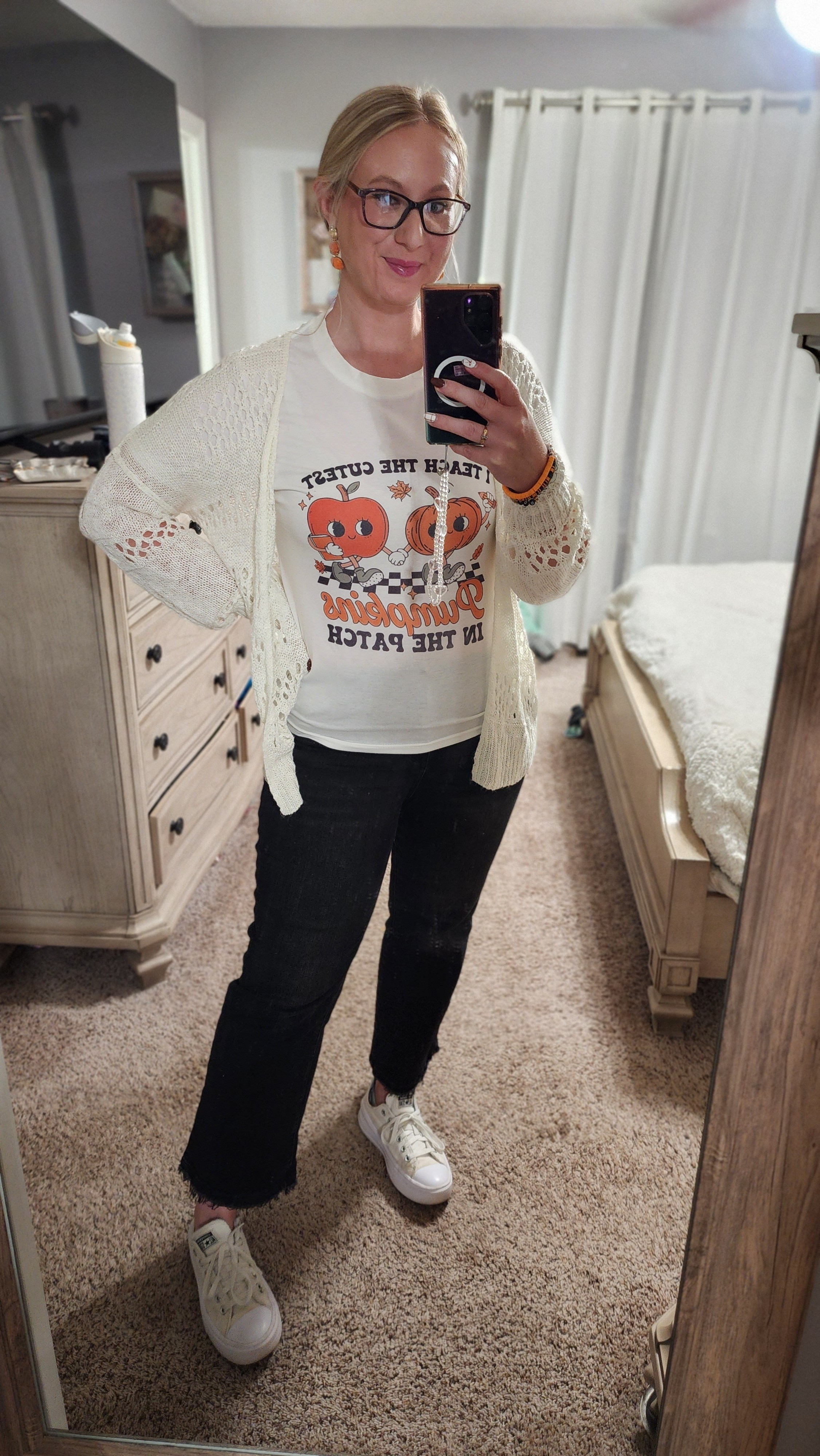 Teacher Outfit of the Day 🖤🎃Teacher Outfit | Teacher Style | Teacher Fashion | Affordable Fashion | Midsize Style | Amazon Finds | Halloween Shirts 

#LTKHalloween #LTKStyleTip #LTKWorkwear