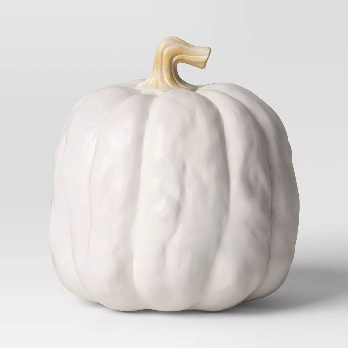 Falloween Medium Sheltered Porch Pumpkin White Halloween Decorative Sculpture - Hyde & EEK! Bouti... | Target